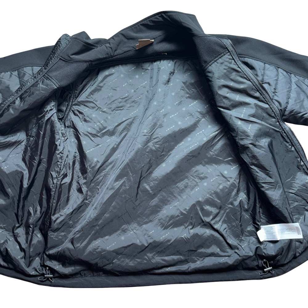 Ariat Men's Elevation Insulated Jacket Black Full Zip Puffer Coat Size Medium - Picture 3 of 6